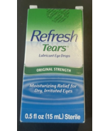 Refresh Tears Eye Drops Moisturizing Lubricant Bottle 0.5oz (15 ml) Exp ... - $16.67 CAD