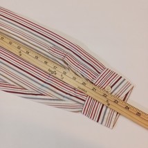 Lucky Brand Dungarees Men's Red Gray White Stripes Shirt Long Sleeve Size Large image 15