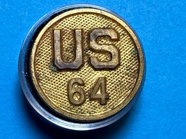 CIRCA 1910-1937, U.S. 64th REGIMENT, COLLAR DISK, TYPE I, ENLISTED, U.S.... - €12,96 EUR