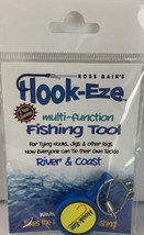 Hook Eze Multi Function Fishing Tool Line Cutting Knot Tying Safety Cover Blue - £6.58 GBP