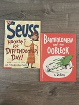 Lot 2 Dr Seuss Books Bartholomew &amp; the Oobleck  / Hooray For Diffendoofer Day - £15.17 GBP