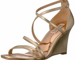 Badgley Mischka Women&#39;s Bonanza Wedge Sandal Platino Size 6M - $80.64