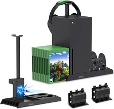 Xbox Series X Console Vertical Cooling Stand With Dual Controller Charging Dock - £51.95 GBP