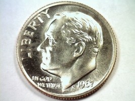 1967 Roosevelt Dime Special Mint Set Sms Superb Uncirculated Superb Unc. Nice - $24.00