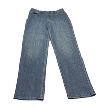 Gloria Vanderbilt Amanda Jeans Womens 12 Blue Denim Stretch Straight Leg... - $22.24