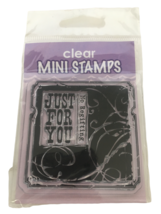 Dimensions Crafts Clear Stamp Just for You No Regifting Gift Tag Card Making - £3.18 GBP