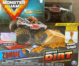 Monster Jam Truck 1:64 Monster Dirt Zombie Starter Set~Kinetic Sand New! - £14.34 GBP