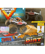 MONSTER JAM Truck 1:64 Monster Dirt ZOMBIE Starter Set~Kinetic Sand NEW! - £14.37 GBP
