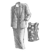 Great Copy 815 Silhouette Top/Dress &amp; Three Button Jacket Sewing Pattern - $110.01 MXN