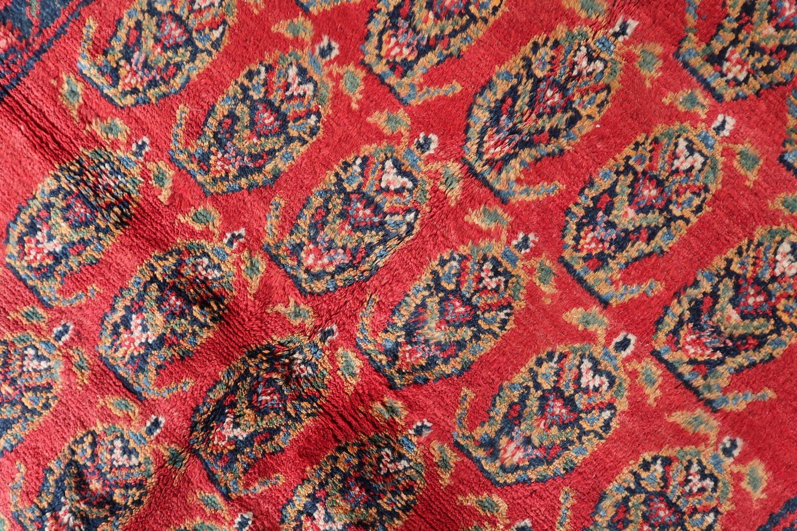 Handmade Vintage Persian Hamadan Rug 4.6' x 6.11 (137cm x 210cm), 1960s - 1C1179 Item image 6