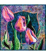 Quilt Pattern - Tulips 18.5&quot; x 18.5&quot; Floral Quilting (Pattern Only) M202.19 - £9.39 GBP