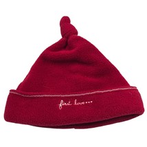 Gymboree Red Baby Hat 6-12 Months First Love Embroidered Fleece Valentin... - $236.94 MXN