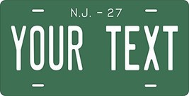 New Jersey 1927 Personalized Tag Vehicle Car Auto License Plate - £12.95 GBP