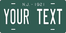 New Jersey 1921 Personalized Tag Vehicle Car Auto License Plate - $16.75