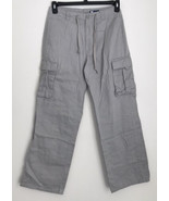 Hang Ten Cargo Pants Women S Light Gray Drawstring Chino Surf Beach Bagg... - £28.09 GBP