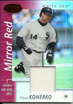 2002 Leaf Certified Materials Mirror Red Paul Konerko 75 White Sox 074/150 - £3.73 GBP