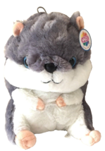 Xlarge 13 inch Grey Hamster Plush, Fat Belly Buddy Toy. Soft. New with tag - £19.50 GBP