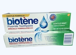 Biotene Gentle Mint Gentle Formula Fluoride Toothpaste 4.3 oz Two Pack S... - $68.31