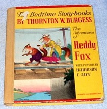  Adventures of Reddy Fox Thornton Burgess Harrison Cady Vintage 1941 - £10.31 GBP