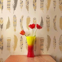 Feathers Allover Stencil - DIY Home Decor - Trendy Wall Stencils for Wall Dec... - £35.54 GBP