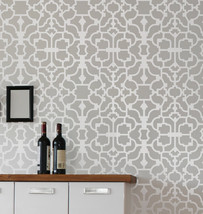 Wall Stencil Vision, DIY Reusable wallpaper stencil money saving decor - £31.56 GBP