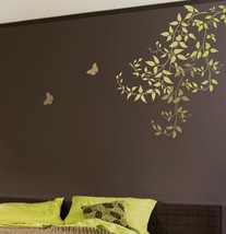 Wall stencil Large Clematis Branch DIY Reusable stencil for easy decor - £29.86 GBP