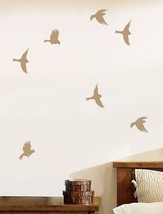 Stencil Garden Birds, Reusable Stencil for Walls, Crafts, Kids Rooms - £11.69 GBP