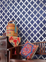 Stencil Turkish Tulip - Moroccan inspired stencils for DIY home decor - $39.95
