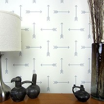 Tribal Arrows Allover Wall Pattern Stencil - Small - Reusable Wall Stenc... - £29.85 GBP