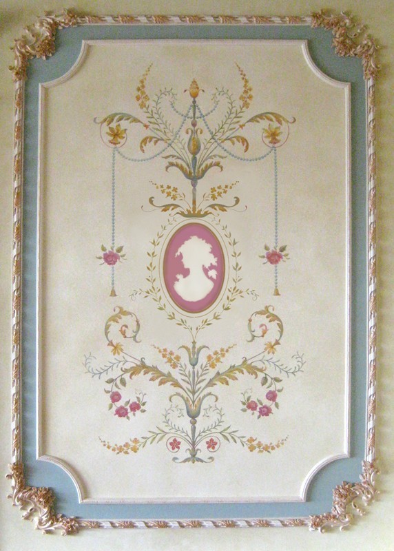 Primary image for Wall stencil Marie Antoinette Grand Panel LG - Detailed French decor