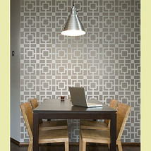 Geometric Stencil Out Of The Box LG, Reusable stencils for accent wall - $39.95