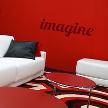 Imagine - Large - Wall Quote Stencil - £18.04 GBP