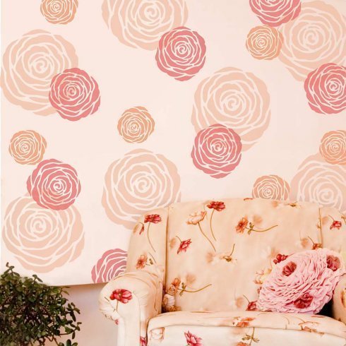 Rose Flower Wall Art Stencil - X-Small - Reusable Stencils for Walls! - DIY H... - $10.95