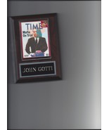 JOHN GOTTI PLAQUE MAFIA ORAGANIZED CRIME MOB MOBSTER MAGAZINE RARE!!!! P... - £3.18 GBP