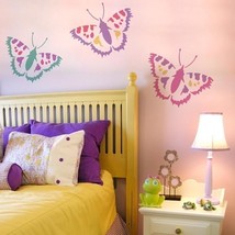 Vanessa Butterfly Wall Art Stencil - Size SMALL - Trendy Wall Stencils for Ho... - £10.23 GBP