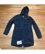 Womens Helly Hansen Westport Long Rain Jacket Graphite Blue Size Large L - $5,453.11 MXN