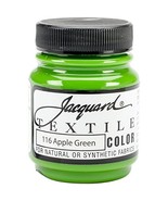 Jacquard Products Textile Color Fabric Paint 2.25-Ounce, Apple Green - £3.10 GBP