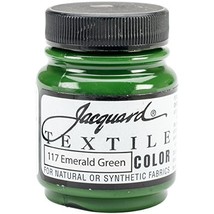 Jacquard Products Textile Color Fabric Paint 2.25-Ounce, Emerald Green - £3.09 GBP