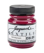 Jacquard Products Jacquard Textile Color Fabric Paint, 2.25-Ounce, Maroon - £3.10 GBP
