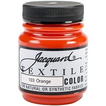 Jacquard Products Textile Color Fabric Paint, 2.25-Ounce, Orange - £3.10 GBP