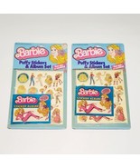 2Ct- Barbie Puffy Stickers &amp; Album Set Vintage 80s Blonde 1983 1984 Seal... - $978.55 MXN