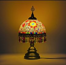 Beautiful Turkish Mosaic Stained Glass Bedside Table Lamp - €76,80 EUR
