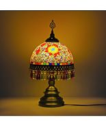 Beautiful Turkish Mosaic Stained Glass Bedside Table Lamp - $89.97