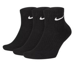 Nike Ankle Everyday Men SOCKS 3 Pck Cotton Cushioned SX7667 010 DRI FIT Size M - £15.73 GBP