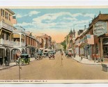 Main Street Fountain Mount Holly New Jersey Postcard 1910&#39;s Union Nation... - £14.01 GBP