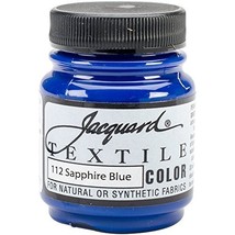 Jacquard Products Jacquard Textile Color Fabric Paint, 2.25-Ounce, Sapph... - £3.10 GBP