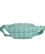 Resurgence Quilted Puffer Nylon Belt Bag Crossbody Sling Bag Pistachio - €42,12 EUR