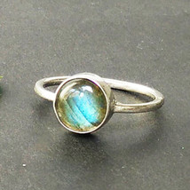 925 Sterling Silver Labradorite Ring Gemstone Ring Handmade Jewelry All Size - £28.41 GBP