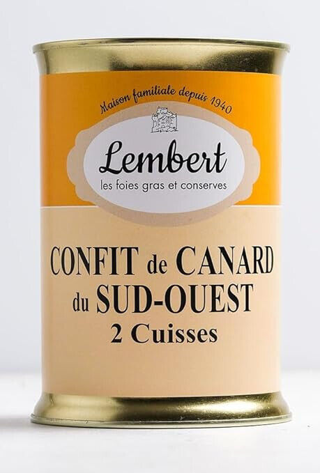 Maison Lembert, Les artisans conserviers - DUCK CONFIT 2 LEGS - 26.5 oz / 750 gr