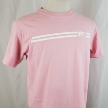 Vintage Nike T-Shirt Adult Large Crew Neck Pink Embroidered Spell Out Gray Tag - £17.57 GBP